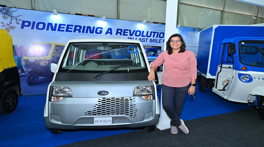 Mahindra electric vehicle at Pune alternate fuel vehicle show 2022